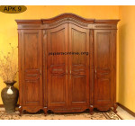 Almari Pakaian Jati Pintu Empat